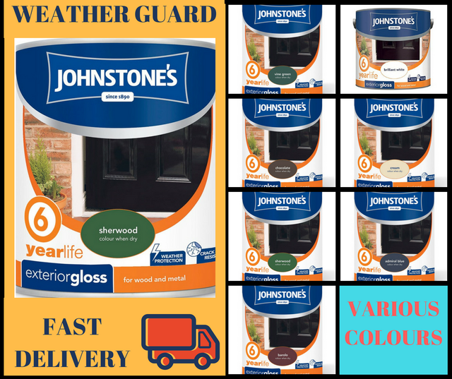 Johnstone's 303939 Exterior Gloss Paint 750ml Vine Green for sale