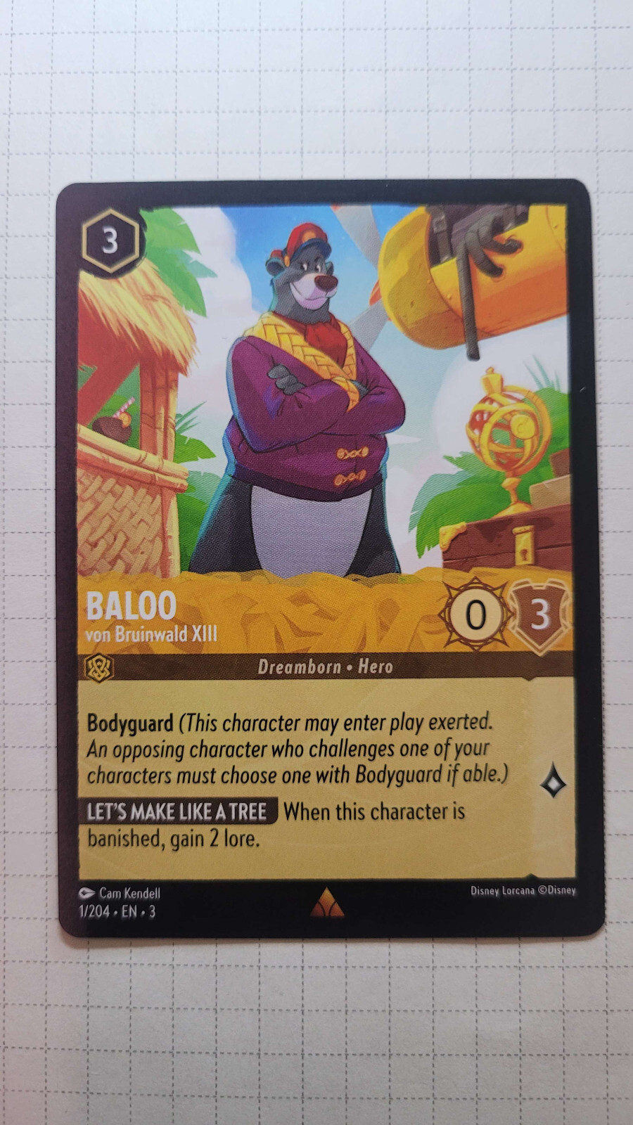 Baloo - von Bruinwald XIII - 1/204 - Rare Lorcana Into the Inklands M/NM