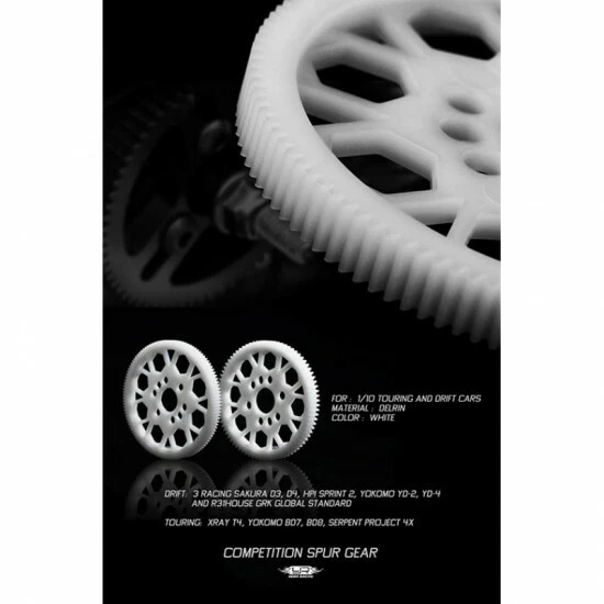 NEW Yeah Racing SG-64117 Competition Delrin Spur Gear 64P 117T :1/10 On Road - Image 2 of 3