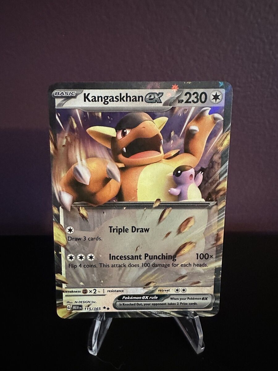 Kangaskhan ex - 115/165 151 Double Rare - Pokemon Card - NM