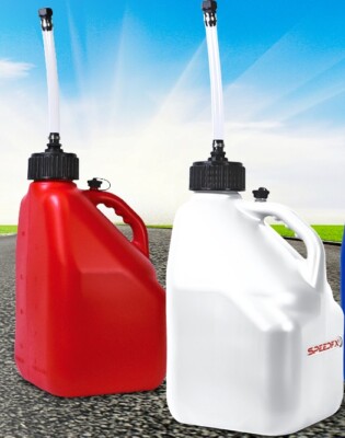 2 Pack SpeedFX Liquid Storage Container Jugs 5 Gallon Capacity Red and White USA
