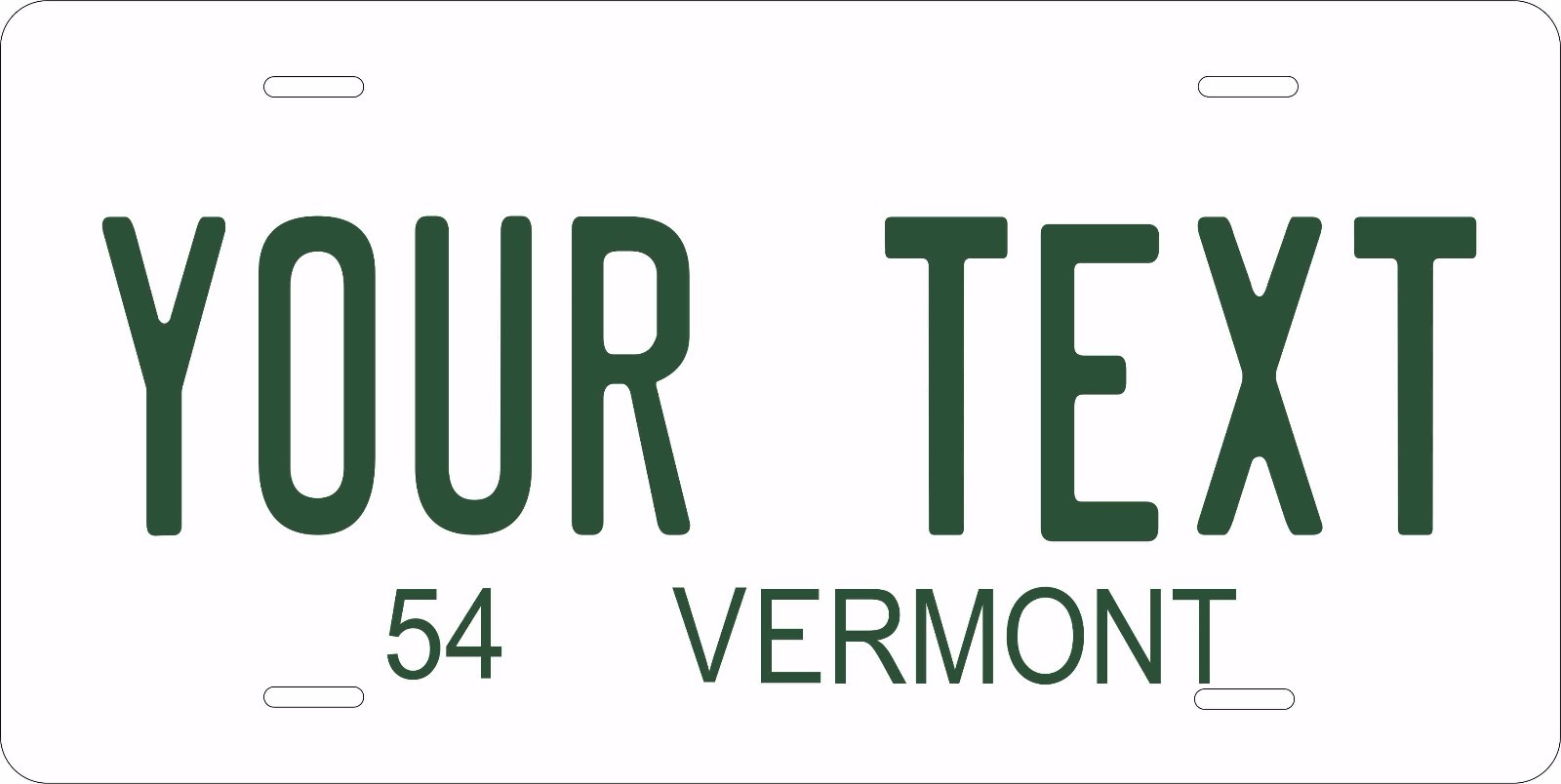 Vermont 1954 License Plate Personalized Custom Auto Bike Motorcycle Moped Tag