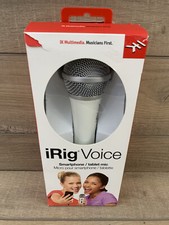 Ik Multimedia Irig Voice Smartphone Tablet Mic White Preowned W/ Box Wear White