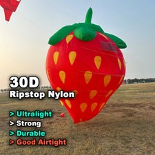 3.5m Strawberries Show Kite Line Laundry for Adult Soft Inflatable Ripstop Nylon