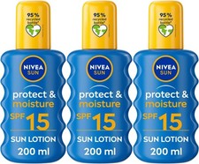Image of Nivea Sun Spray SPF15 X 3