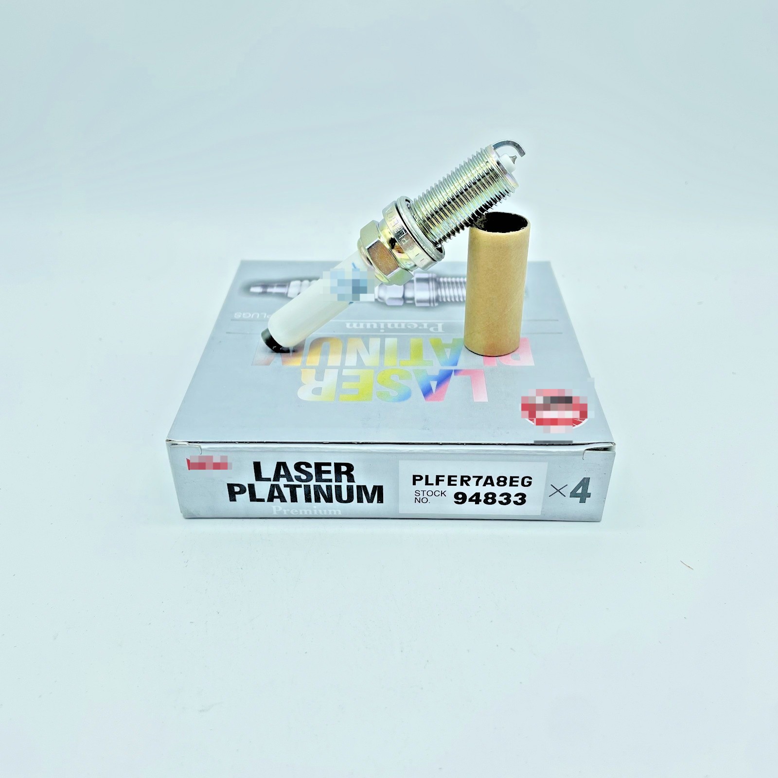 Box of 4  Laser Platinum Spark Plugs PLFER7A8EG for 2015-2020 Audi S3