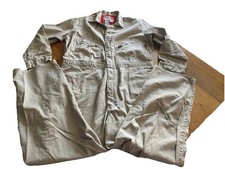 Walls Flame Resistant Coveralls Tan Men  s XL Regular Long Sleeve Full Zip