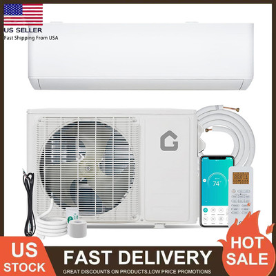 9000 BTU Air Conditioner Mini Split 24 SEER2 INVERTER Ductless Heat Pump 230V