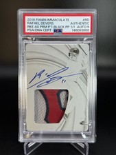 RAFAEL DEVERS RC 2018 PANINI IMMACULATE JERSEY PATCH #1/1 PRINTING PLATE BLACK
