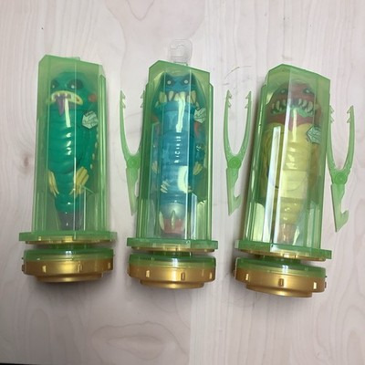 P Treasure X Aliens Series 1 crystal capsules and dissection pods with parts