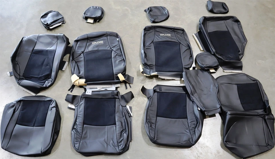 Fundas de asiento de cuero gris Toyota 4Runner Katzkin 2011 Foto 2 de 4