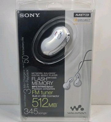 Sony Walkman Bean NW-E305 White ( 512 MB ) Digital Media Player -New Sealed Rare