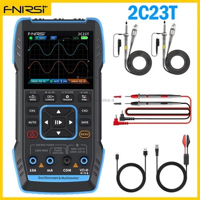 FNIRSI 2C23T Handheld Digital Oscilloscope Multimeter Function Signal Generator