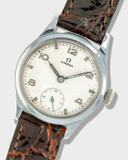 1939 Vintage Steel Omega Military Calatrava - Serviced