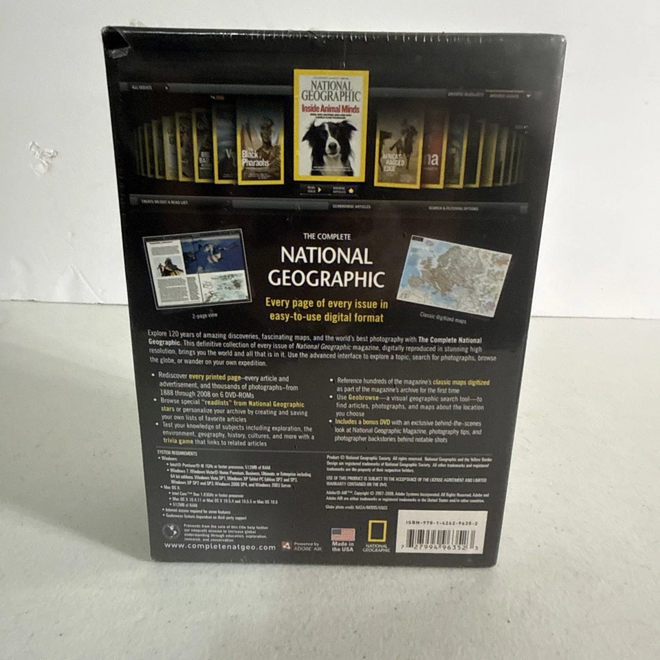 NATIONAL GEOGRAPHIC Every Issue Since 1888 - 2008 for Windows/Mac *NEW...(GG) - Image 3 of 4