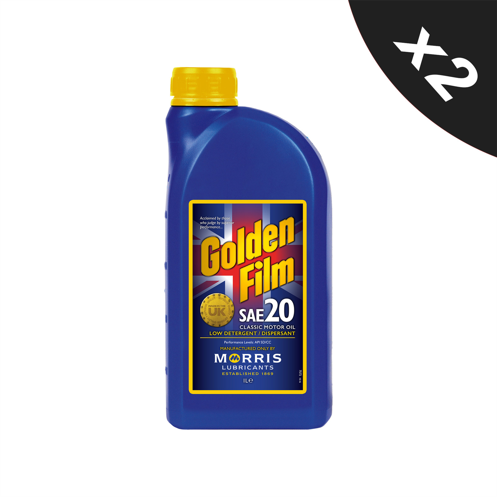 MORRIS SAE 20 Classic Motor Oil - Mineral Engine Oil API SD/CC 2x1L