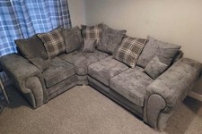 Luxury |Verona left & right corner sofa| 4 Seater| Scatter Back| Matching Stool