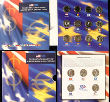 2002 '50 State Program' Quarters and Euro Coins Collection *JE