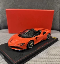 1/18 BBR Ferrari SF90 Spider Rosso Dino Limited 48 PCs With Display Case