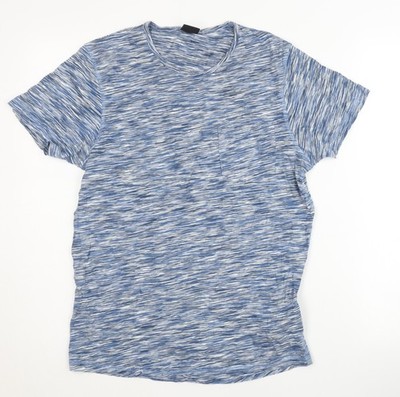 FSBN Herren T-Shirt blau Slim Fit, Größe M