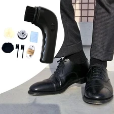 Electric Shoe Polisher Brush Leather Care Tool for Sofa Bags Leather Shoes