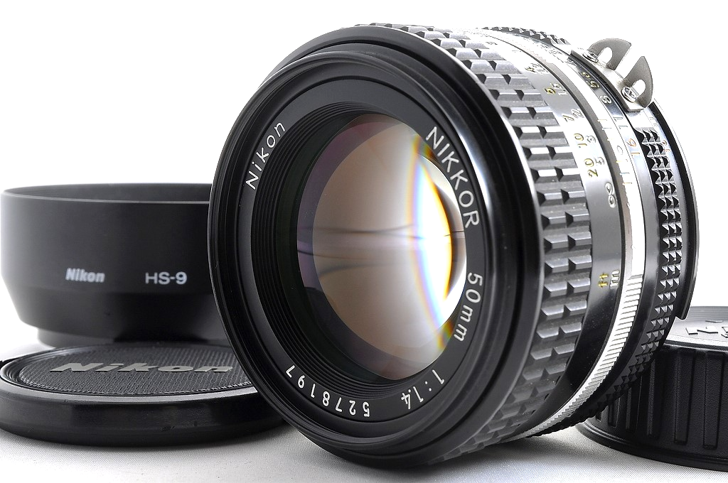Nikon AI-S NIKKOR 50mm F1.4 MF Standard Lens w⁄ HS-9 Metal Hood