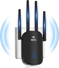 WiFi Extender Booster for Home 1200Mbps Dual Band 5G & 2.4G Ethernet UK Plug