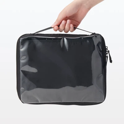 MUJI Japan A5 Wide Collectors Binder Case Black 6-Ring Organizer FS - Image 1 of 4