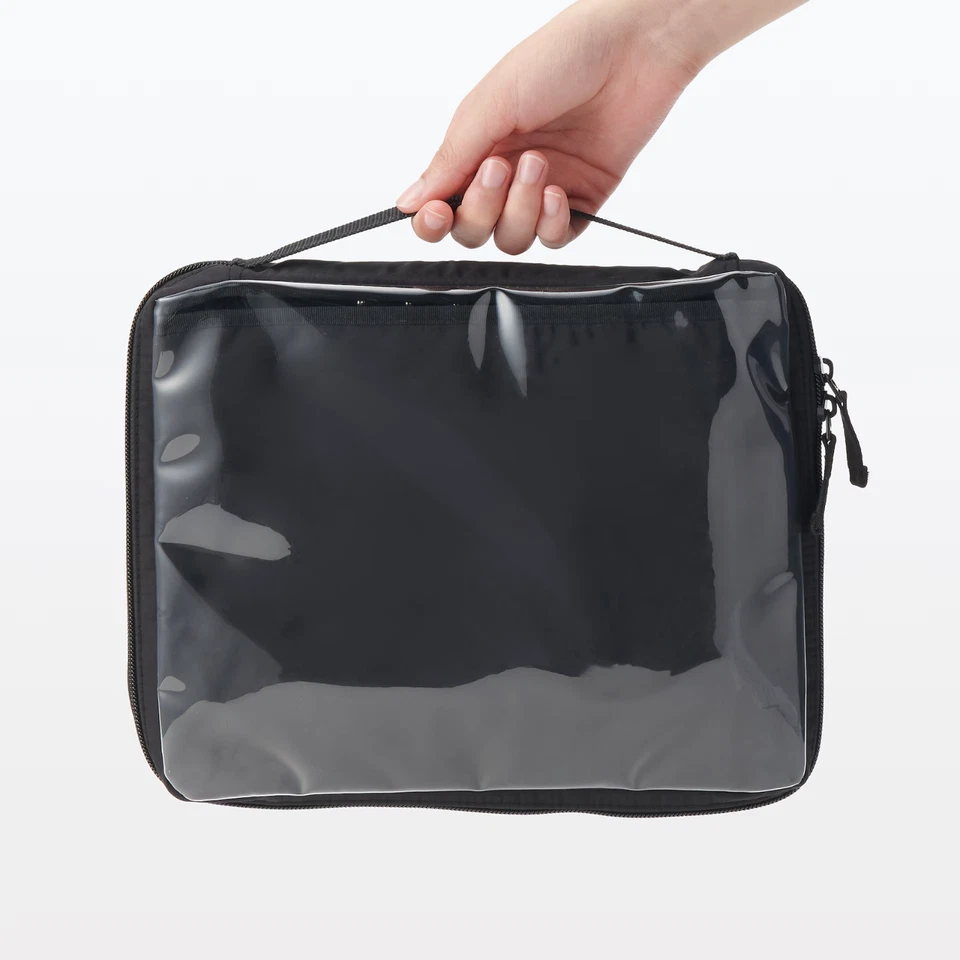 MUJI Japan A5 Wide Collectors Binder Case Black 6-Ring Organizer - Image 1 of 4