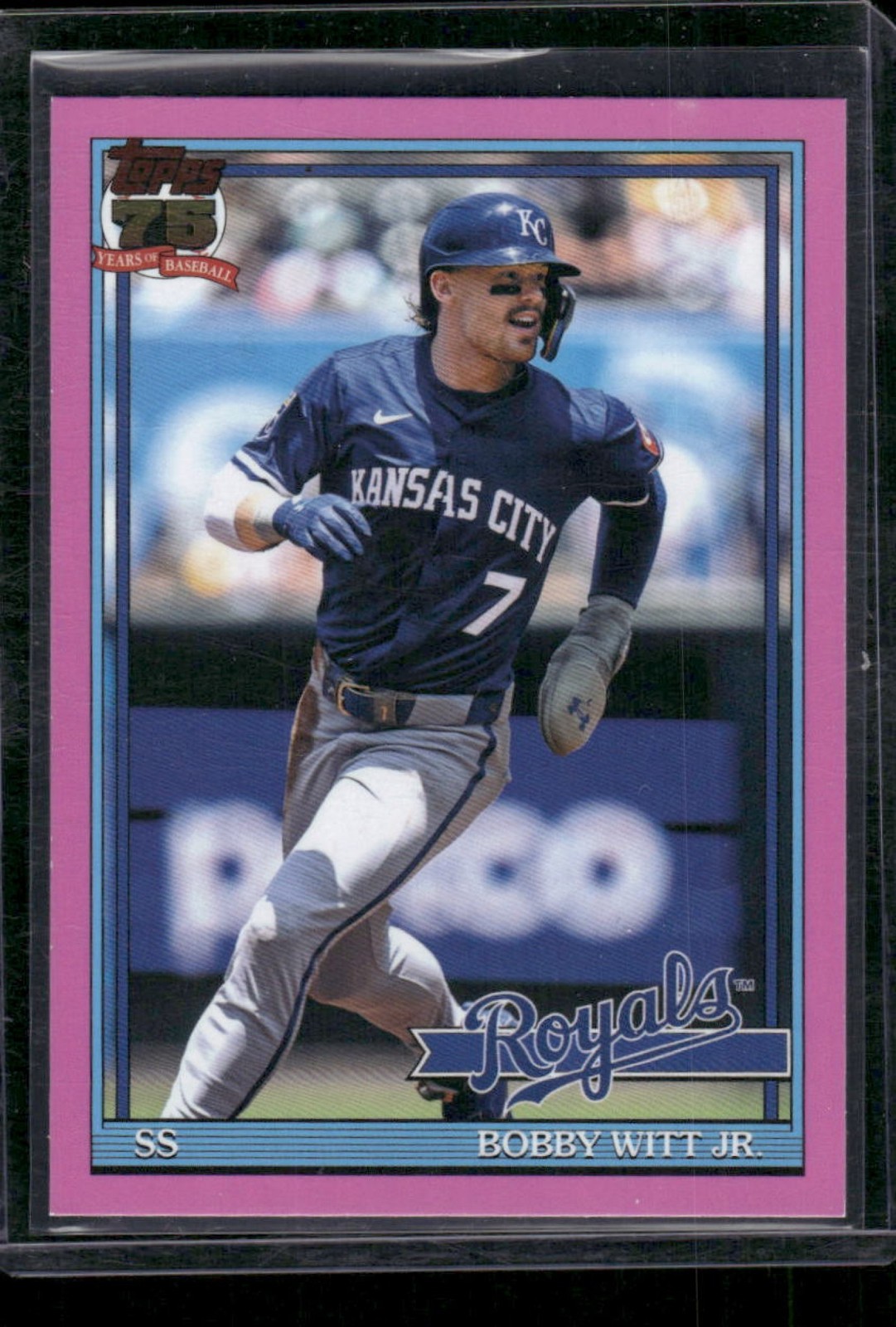 Bobby Witt Jr. #T90-23 Baseball Cards 2025 Topps 1990 trading card — raw and PSA graded price guide