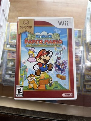 Super Paper Mario- Nintendo Selects (Nintendo Wii, 2007) Complete