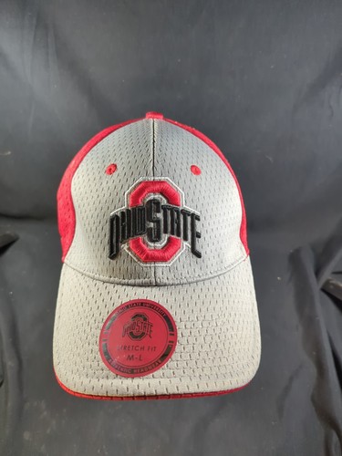 Ohio State OSU Buckeyes Rojo Gris Negro Buckeye Hoja Logo M-L Ajuste Elástico - Imagen 2 de 13