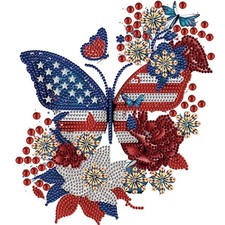 Butterfly 5D Diamond Painting Kit for Adults 12x12 Inch DIY Wall Decor Craft Kit