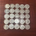 US 90% Silver Dime Lot - Roosevelt 10C (25x1)Lot, Mixed Grades, Dates, & Mints