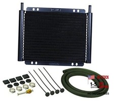 13503 Series 8000 Plate and Fin Transmission Oil Cooler , Black