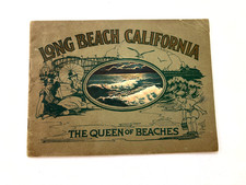 1916 RARE Booklet "Long Beach California- The Queen of Beaches" All Color Pics *