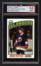 1976-77 TOPPS #115 BRYAN TROTTIER ROOKIE CARD KSA 9.5 NEAR GEM MINT. rookie card picture