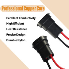 H8 H11 880 881 Male Socket Plug Wire Harness Adapter Connector for Headlights...
