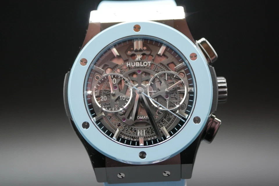🏝️ 2022 Hublot Classic Fusion Capri Islands Boutique feito em 1/50 - mostrador esqueleto - Imagem 4 de 4