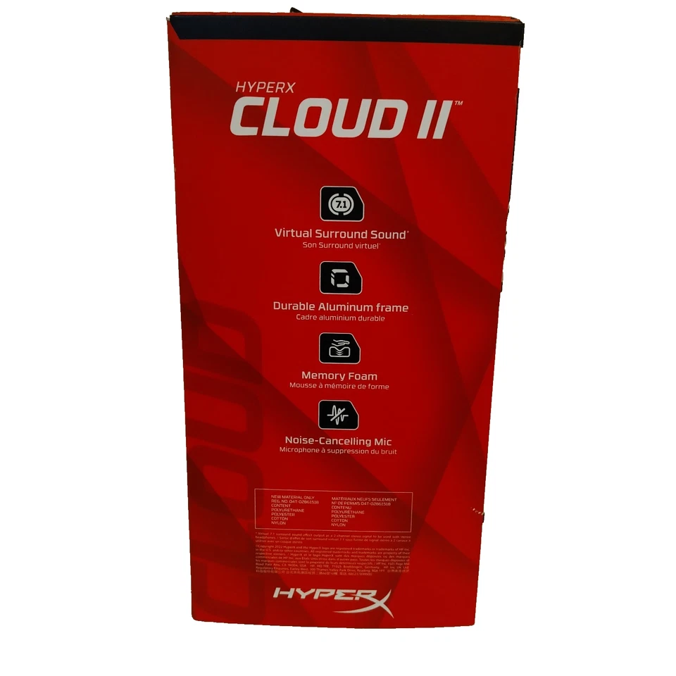 Cuffie da gioco HyperX Cloud II per PC/PS4/Mac/Multi - archetto in metallo pistola - Immagine 2 di 4