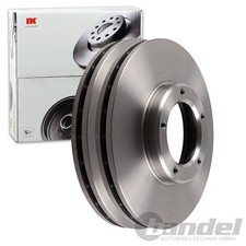 2X NK BREMSSCHEIBEN 257mm BELÜFTET VORNE PASSEND FÜR TOYOTA DYNA HIACE HILUX VW