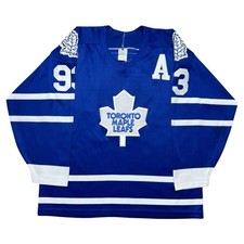 Vintage 1990s NHL Toronto Maple Leafs Doug Gilmour #93 CCM Hockey Jersey Sz L
