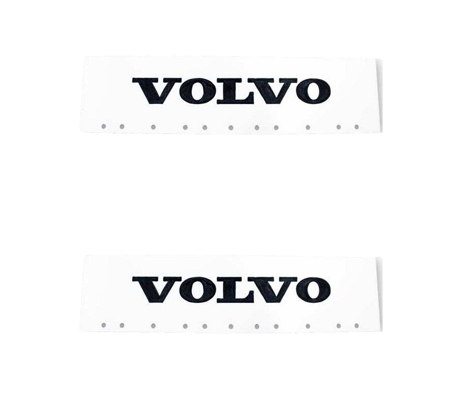 Volvo Trucks Black & White 6" x 24" Semi Truck Mud Flap-quarter Fender Flaps-Set