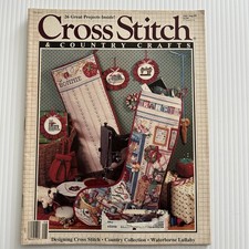 Vintage Christmas Cross Stitch Pattern Magazine Stocking Ornament Baby Set