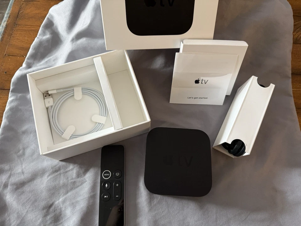 Apple TV 32GB 4th Generation MGY52LL/A A1625 Apple TV w/ Remote & Power, Great - Image 2 of 4
