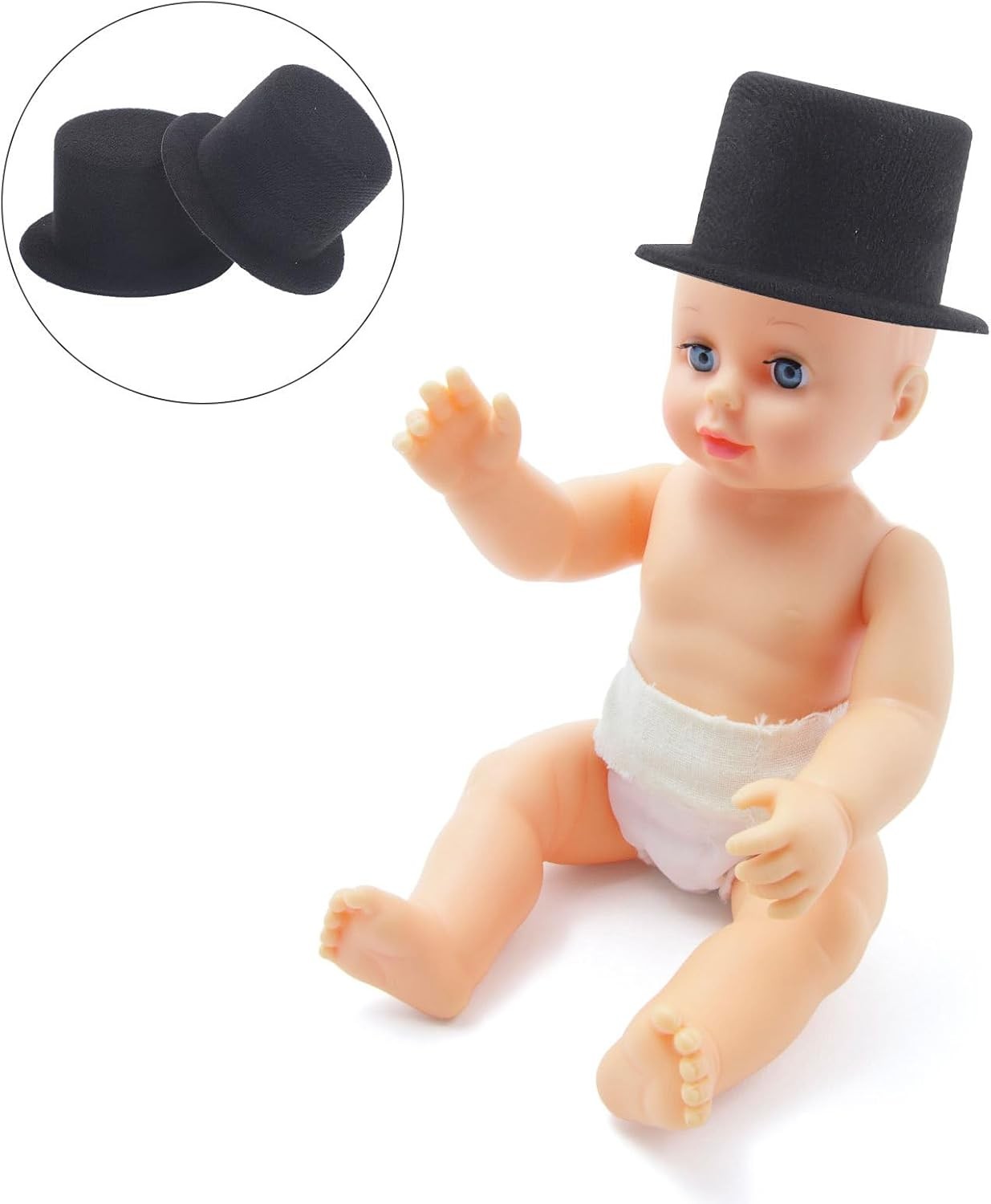 iplusmile 4pcs Mini Top Hats Miniature Elegant Small Hat Collection for... 