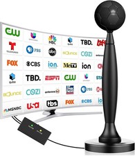 Antenna TV per Smart TV da Interno/Esterno, Antenna TV per Canali Locali, 1800+ Mil