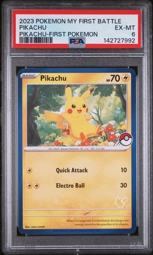 2023 POKEMON MY FIRST BATTLE-PIKACHU DECK FIRST POKEMON PIKACHU PSA 6