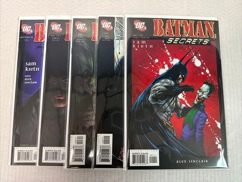 Batman Secrets #1-5 Complete Set DC Comics 2006 Sam Kieth Art and Story