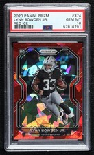 2020 Panini Prizm Rookie Red Ice Prizm Lynn Bowden Jr #374 PSA 10 GEM MT 5lq
